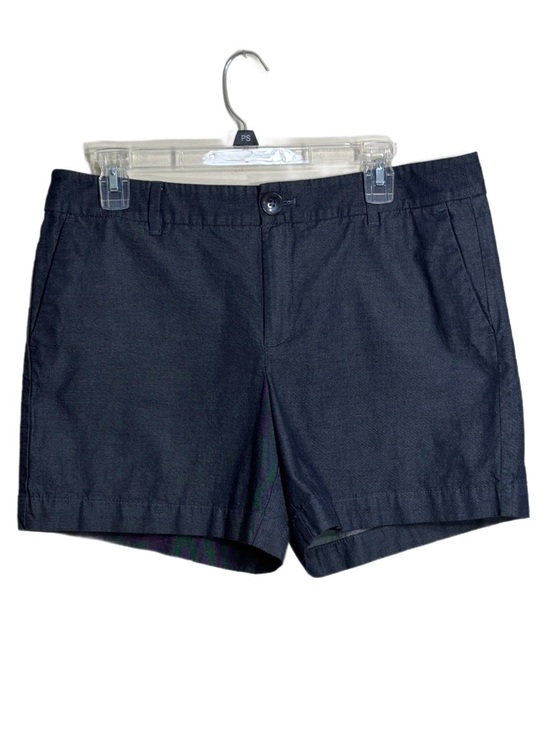 Ann Taylor Dark Wash Chambray Chino Shorts - Picture 6 of 8